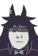 artist:jones bow closed_mouth eyebrows eyelashes female fundamental_paper_education hair long_hair looking_at_you meta:not_oc miss_circle nose one_eye transparent_background variant:uncjak woman // 900x1300 // 23.0KB