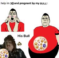 arm biting_lip bull closed_mouth clothes earring fat glasses hair hand implied_sex impregnation nikocado_avocado nose_piercing open_mouth painted_nails queen_of_spades redraw shorts soyjak stubble tattoo text tshirt variant:cobson weird_al_yankovic // 1166x1161 // 430.6KB