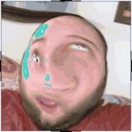 2019 3dgifmaker animated beard closed_mouth clothes ext=gif fat fat_duel glasses irl open_mouth red_tshirt schizo soyboy subvariant:fatjak_irl tshirt variant:fatjak // 250x250 // 264.9KB