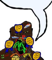 4chan award bbc brown_skin burp cbeebies glasses meta:op_took_a_selfie_of_xerself nick_toons nigger playstation rainbow slopjak speech_bubble stink_lines stinky stubble teletubbies variant:markiplier_soyjak wallace_and_gromit yellow_sclera // 698x798 // 318.5KB