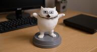 animal bald cat catjak desk glasses ias jak meta:ai_generated meta:tagme statue stubble variant:catjak // 1392x752 // 1.7MB