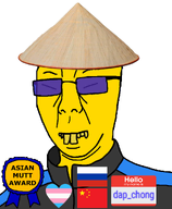 award china closed_eyes clothes dap_chhuon(user) dap_chong glasses hat hello_my_name_is_(sticker) meta:namefags mutt russia subvariant:chuzjak teeth tinted_glasses tranny transgender_flag transheart troon variant:kuzjak yellow_skin // 810x986 // 311.7KB