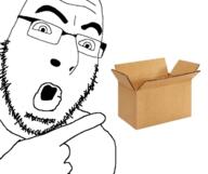 box cardboard lips merge pointing soyjak variant:56jak2 variant:cobson // 716x602 // 113.2KB