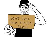 artist:unknown black_shirt cap clothes hat holding_sign variant:chudjak // 1078x828 // 113.5KB