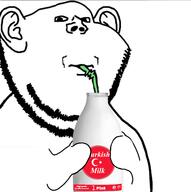 pol_(soyjak.party) drinking drinking_straw faggot flag:turkiye turkish_milk turkiye variant:impish_soyak_ears // 1480x1486 // 487.5KB