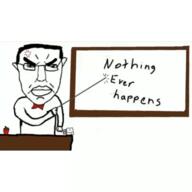anger_mark angry animated apple bowtie desk mug nothing_ever_happens nothingburger subvariant:chudjak_front teacher variant:chudjak whiteboard // 576x576 // 297.5KB