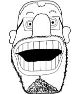 balding beard glasses open_mouth variant:cotis // 1491x1806 // 183.5KB