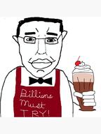 billions_must bowtie cherry chocolate glasses milkshake smile subvariant:chudjak_front variant:chudjak whipped_cream wholesome // 750x1000 // 74.4KB