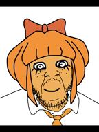 closed_mouth clothes eyelashes helluva_boss music music_parody mustache mymy_(ongezellig) necktie ongezellig orange_hair orange_skin sam_haft soyjak soyjaks spindlehorse_toons stubble variant:feraljak you_will_always_be_gemmy you_will_be_okay_(stolas's_lullaby) // 1080x1440, 220.1s // 7.8MB