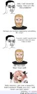 4chan anime astolfo chad comic comic_sans fate_grand_order glasses hair int_(4chan) mustache nordic_chad soyjak soyjak_comic text tranny trollface variant:chudjak watermark // 1080x2773 // 1.0MB