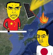 china chinese_flag chud fire google_maps japan japanese_flag map solar_panel variant:chudjak // 699x721 // 113.8KB
