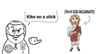 a10_eyes asatru chud clothes hat jesus jewish_nose judaism kabbalah kike kippah mjolnir runes // 1920x1080 // 146.2KB