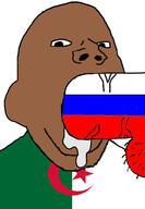 algeria blowjob brown_skin cum flag looking_at_you nsfw penis russia soyjak subvariant:blowjob_gapejak variant:gapejak // 1813x2610 // 344.1KB