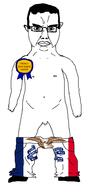 angry award closed_mouth clothes france full_body glasses hair iowa naked penis small_penis subvariant:chudjak_front subvariant:obsessedchud tiny_penis variant:chudjak // 956x1900 // 123.3KB