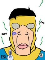award clean_shaven discord discord_logo_facial_mark esl facial_mark invincible invincible_(show) map_(pedophile) mask no_stubble pedophile series:esl_pedo_league shaved stink_lines subvariant:chudplier superhero variant:chudjak variant:markiplier_soyjak yellow_sclera // 600x800 // 41.7KB