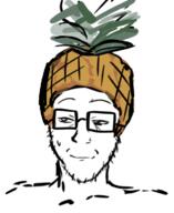 artist:shemmysloota drawing food fruit pineapple pinejak smile smug variant:soyak // 580x708 // 172.6KB
