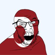 angry flag flag:kumamoto glasses hair japan kumamoto looking_at_you mustache open_mouth soyjak stubble teeth todofuken transparent_background variant:feraljak // 1500x1500 // 67.3KB