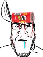 angry blood drool glasses head_box open_mouth pringles soyjak stubble variant:markiplier_soyjak // 631x826 // 123.8KB