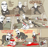 blood comic dialogue homie murder subvariant:cobson_side subvariant:feraljak_front subvariant:hornyson subvariant:hornyson_front subvariant:soyboy_cobson text toss variant:cobson variant:feraljak violence white_skin // 2048x2038 // 7.4MB