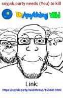 (you) closed_mouth glasses its_just_getting_started its_over multiple_soyjaks poster raid smile soyjak soyjak_party stubble subvariant:wholesome_soyjak text thumbnail unanything_wiki variant:a24_slowburn_soyjak variant:bernd variant:gapejak variant:markiplier_soyjak // 500x772 // 139.5KB