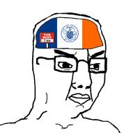 1625 angry closed_mouth country flag flag:new_york_city glasses new_york rent_free sign soyjak text thick_eyebrows united_states variant:chudjak // 647x697 // 61.5KB