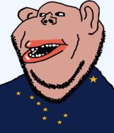 alaska amerimutt black_sclera brown_skin clothes ear flag flag:alaska hair lips mutt open_mouth soyjak star_(symbol) state stubble subvariant:impish_amerimutt transparent_background united_states variant:impish_soyak_ears // 685x800 // 31.8KB
