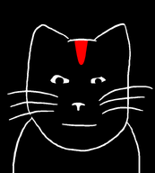 animal black black_background cat lil_darkie meta:op_is_a_gringo_looking_for_trouble_for_not_adding_a_variant_tag native_american rapper subvariant:neutralplier subvariant:pliermeowjak variant:markiplier_soyjak white_outline // 720x800 // 31.1KB