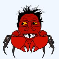subvariant:grinlook_poggers vampire_crab variant:markiplier_soyjak // 1200x1200 // 306.5KB