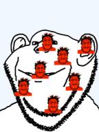 ear glasses kisses multiple_soyjaks red_skin remake smile soyjak stubble variant:impish_soyak_ears variant:markiplier_soyjak // 574x768 // 186.2KB