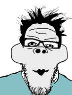 artist:bulbjak_2 beard glasses hair james_sapphire looksmax stubble variant:a24_slowburn_soyjak variant:markiplier_soyjak // 930x1219 // 142.0KB