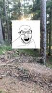angry europe forest frown glasses graph irl irl_background map music open_mouth song sound soyjak statistics stubble text variant:feraljak video wordswordswords wrinkles // 720x1280, 19.8s // 7.4MB