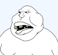 bad_teeth big_lips fat gynaecomastia looking_to_the_left missing_teeth open_mouth soyjak template transparent_background variant:meximutt yellow_teeth // 888x849 // 29.5KB