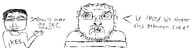 angry arrow chud clothes drawing glasses hair open_mouth pol_(soyjak_party) quote stubble text tranny troon variant:bernd variant:chudjak white_background white_skin // 2171x546 // 62.8KB