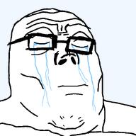 closed_eyes closed_mouth crying sad tear template variant:tony_soprano_soyjak white_skin // 600x600 // 12.3KB