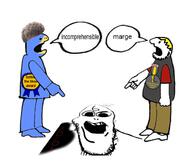 666 award badge bird hair incomprehensible marge nate perspective stubble twitter variant:markiplier_soyjak variant:unknown // 630x543 // 137.0KB