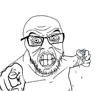 angry bald drip dripping glasses hand ice ice_cube pointing pointing_at_viewer soyjak stubble variant:feraljak water wrinkles // 1600x1500 // 31.0KB