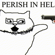 animal animal_abuse animated anti_catjak blood bloodshot_eyes catjak crying ear gem glasses gun hand irl looking_to_the_right open_mouth shooting stubble text variant:catjak white_background white_skin // 426x240 // 43.2KB