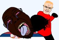albania blond bloodshot_eyes boxing boxing_glove crying fight flag:albania flag:serbia glasses nigger punch serbia smile transparent_background trend:aryan variant:bernd variant:chudjak // 1013x700 // 79.9KB