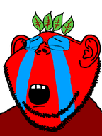 beetroot broot closed_eyes crying emoticon glasses leaf open_mouth red_skin series:brootmoji sobbing stubble tear transparent_background variant:impish_soyak_ears 😭 // 598x800 // 21.6KB
