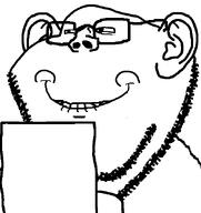 beard glasses grin paper reading smile smug subvariant:impish_grin variant:impish_soyak_ears // 598x633 // 12.7KB