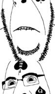 animated bbc biting_lip distorted frown glasses queen_of_spades soyjak stubble subvariant:hornyson tattoo variant:cobson // 375x640 // 1.9MB