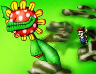 arm art belly_button cap clothes drawfag drawn_background drawthread ear flower flying glasses glove hand hat leaf leg lips mario mario_hat mud open_mouth overalls petals petey_piranha piranha_plant plant plumber poop red_shirt scared shitting shoe stubble super_mario_sunshine tshirt underpants variant:rotjak // 3000x2295 // 5.1MB