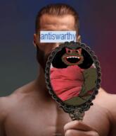 antiswarthy_(namefag) bad_teeth brown_skin gigachad nigger soybooru soyjak variant:bernd // 2752x3200 // 5.9MB