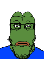 amphibian blue_shirt closed_mouth clothes frog glasses green_skin meta:not_a_duplicate nas:pepe neutral pepe_the_frog remake series:fusionjaks stubble subvariant:neutralplier subvariant:pepeplier template transparent_background variant:markiplier_soyjak // 600x800 // 14.8KB
