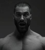 astonishment beard grey_skin hair looking_at_you nas:gigachad open_mouth surprised // 480x525 // 149.5KB