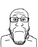 bald closed_mouth glasses soyjak stubble transparent_background variant:markiplier_soyjak white_skin // 680x845 // 18.2KB