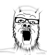 animated glasses open_mouth soyjak stubble variant:a24_slowburn_soyjak // 219x255 // 205.6KB