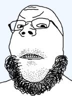 angry glasses neckbeard shaved soyjak stubble subvariant:neckbeard_gapejak template transparent_background variant:gapejak // 600x800 // 113.5KB