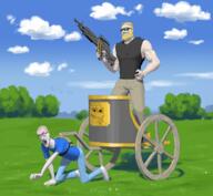 arm art chad clothes crying deviantart drawn drawn_background firearm frog full_body glasses gun hand holding_gun holding_object holding_rifle leg mustache nordic_chad open_mouth pepe rifle soyjak stubble tshirt variant:soyak // 1280x1178 // 1.0MB