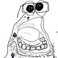 bbc beard blm_logo gem looking_at_you mouth open teeth variant:droolson // 1200x1200 // 612.2KB